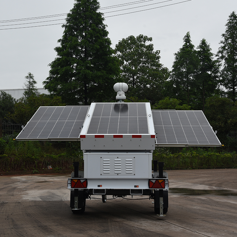 Tour de lumière solaire mobile Argus pour une utilisation en plein air